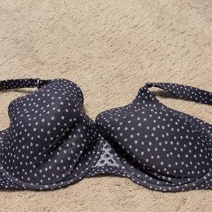 Olga Dark and Light Polka Dot Bra